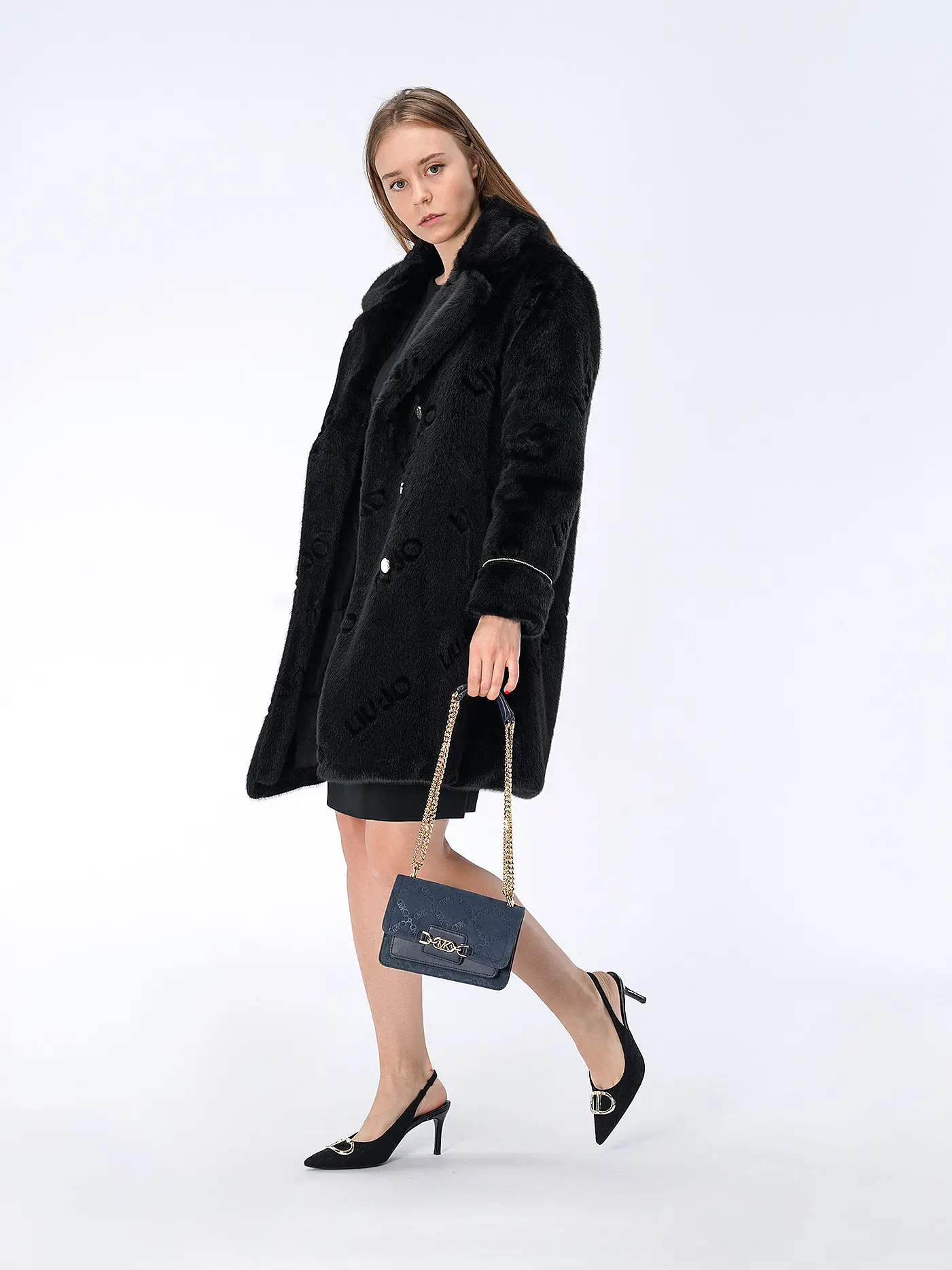 MICHAEL KORS | Ledertasche - Mini Bag HEATHER XSmall | dunkelblau